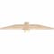 Ekena Millwork Eugene Smooth Timber Gable Bracket, Douglas Fir, 36"W x 6"H x 1 1/2"D x 3 1/2"F, 4/12 Pitch GBW036X06X0204EUG00SDF - alternate 2